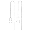 MinaMaMa acier inoxydable longue chaîne mince gland boule étoile papillon goutte boucle d'oreille pour femme enfileur boucles d'oreilles bijoux de mode