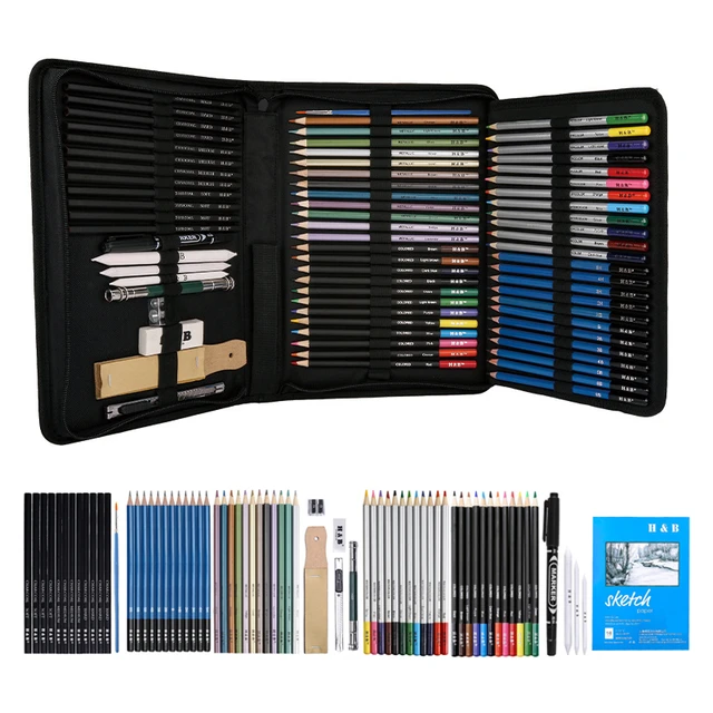 Pencil Drawing Sketching Pencils Set  Sets Metallic Color Pencils - 12  Colors - Aliexpress