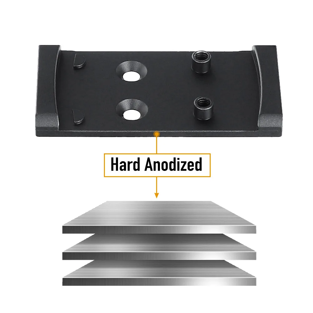 Red Dot Sight ohhunt Red Dot Adapter Plate Compatible with 407K 507K EPS Carry RomeoZero and RD U1