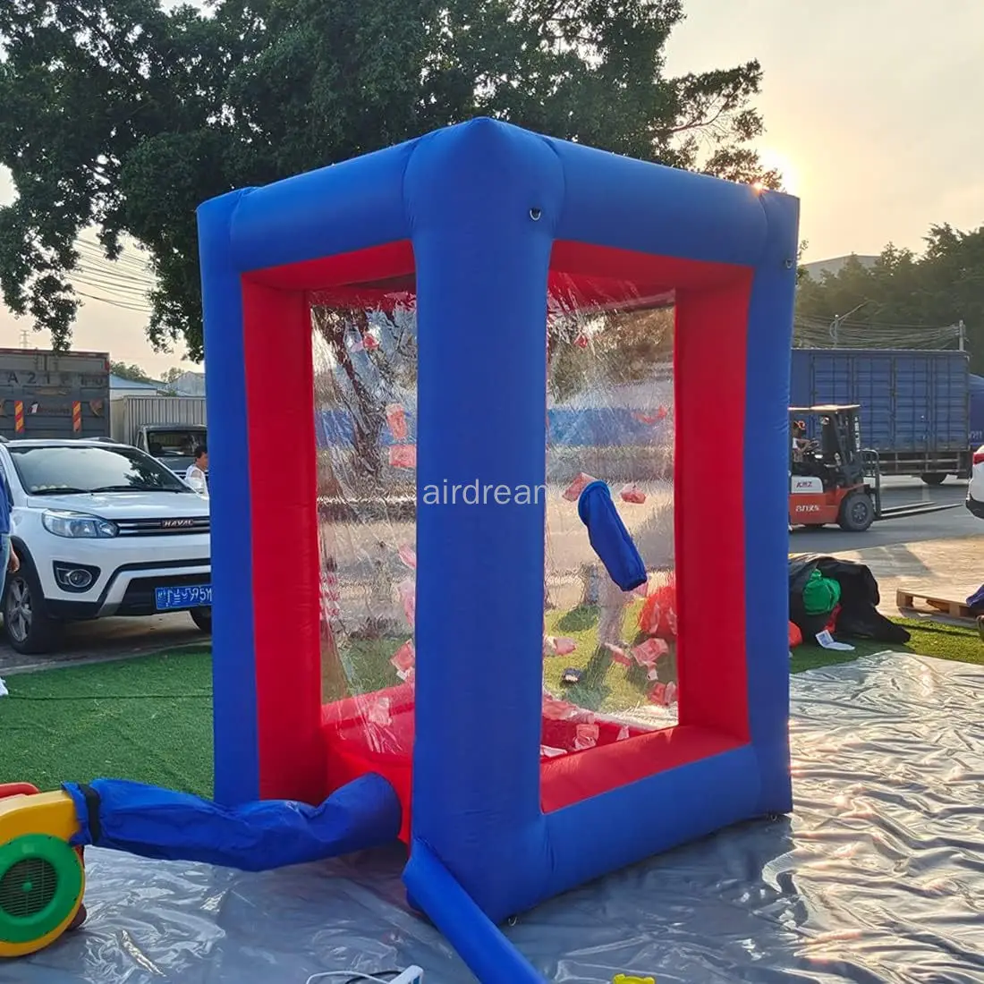 Commercial Grade Custom Inflatable Cash Machine Inflatable Money Machine Booth Money Grab Machine for Promotion Advertising 5