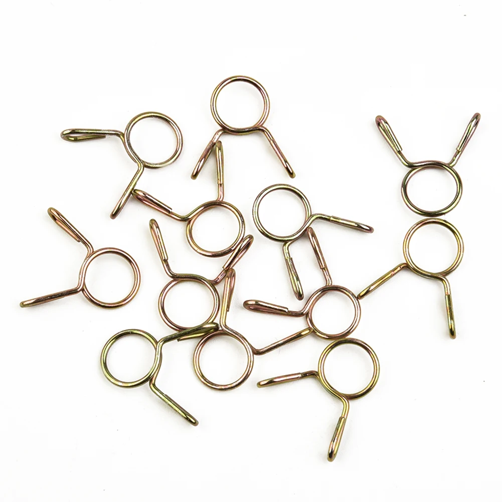 

New Useful Durable High Quality Fuel Line Clips Tubing Spring Clips 12PCS Accessories FOR Honda CB100N Oil Pipes