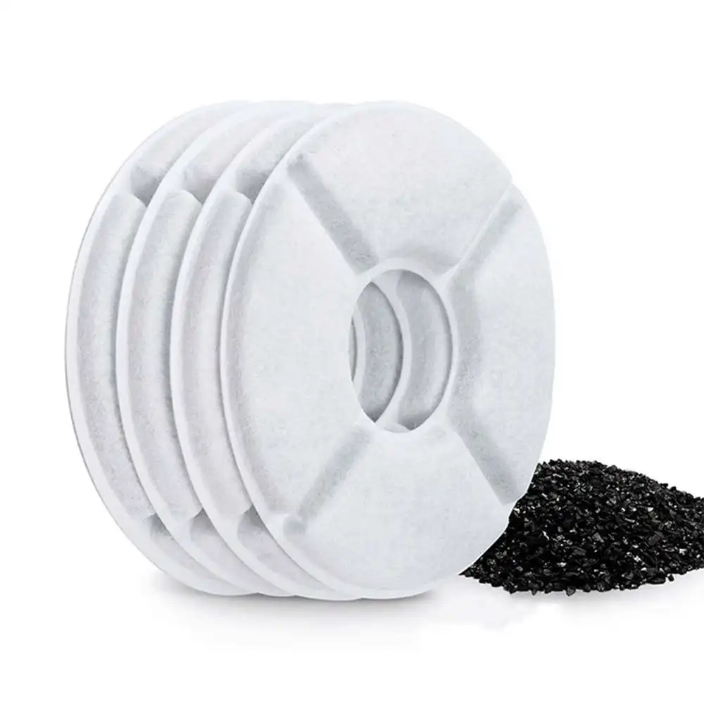Replace the filter drinking fountain activated carbon 1/4/6/8/12pcs drinking fountain for cats fountain for cats filter element 5