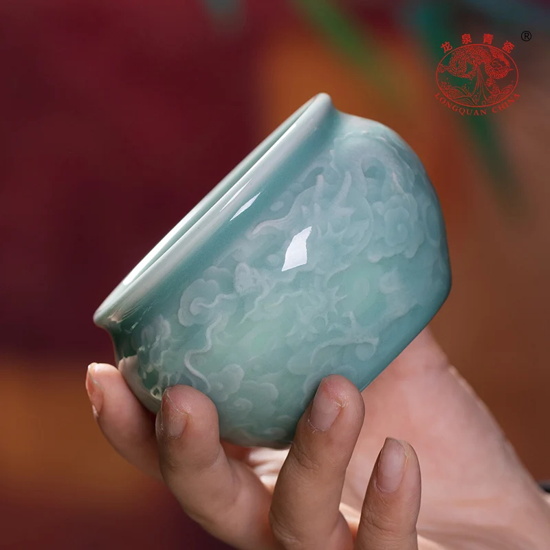 

Longquan Celadon флагманский магазин мастер чашка Li Maolin ручная работа Высококачественная чайная чашка кунг-фу Личная специальная чайная чашка