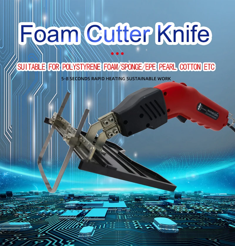 KS EAGLE Electric Foam Cutter Styrofoam Cutting Machine Hot Knife Cutter  Tool Hot Knife Rope Cutter Curtain Cutter Hot Wire Kit