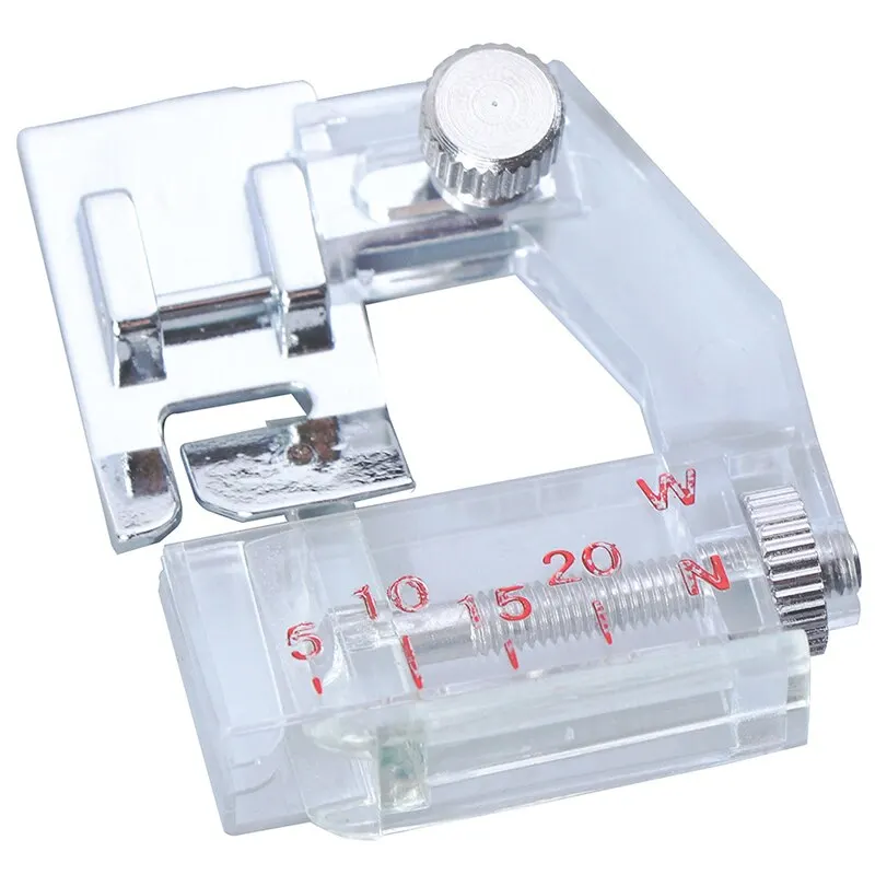 Snap On Adjustable Bias Binder Presser Foot Feet For Sewing Machines Bias Binding Foot Useful