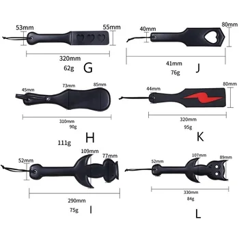 Multiple style leather whip beat Spanking Paddle Slave Spanker BDSM fetish Couple cosplay game SM Flirting fetish sex Toy 6