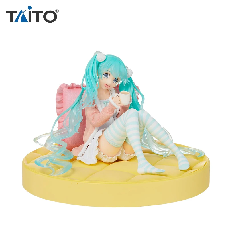 

In Stock Original Taito Hatsune Miku Anime Figure 12Cm Pvc Action Figures Collection Model Doll Toy for Boys Gift