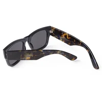 Lunettes De soleil carrées en écaille De tortue pour femmes, marque rétro gris épais, grande monture, lunettes De soleil pour hommes, Gafas De Sol UV400 5