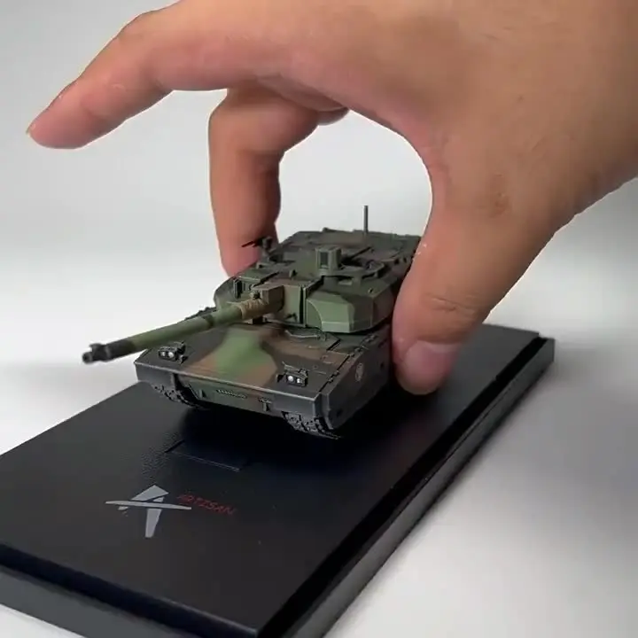Miniature Char Leclerc Français ONU Blanc 1/72 Ultimate Tank, édition Limitée Avec Présentoir