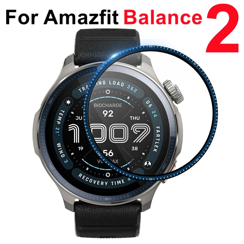 Balance3 Curved Screen Protector - Clear Full Coverage Soft Film (1/3/5 Pack)