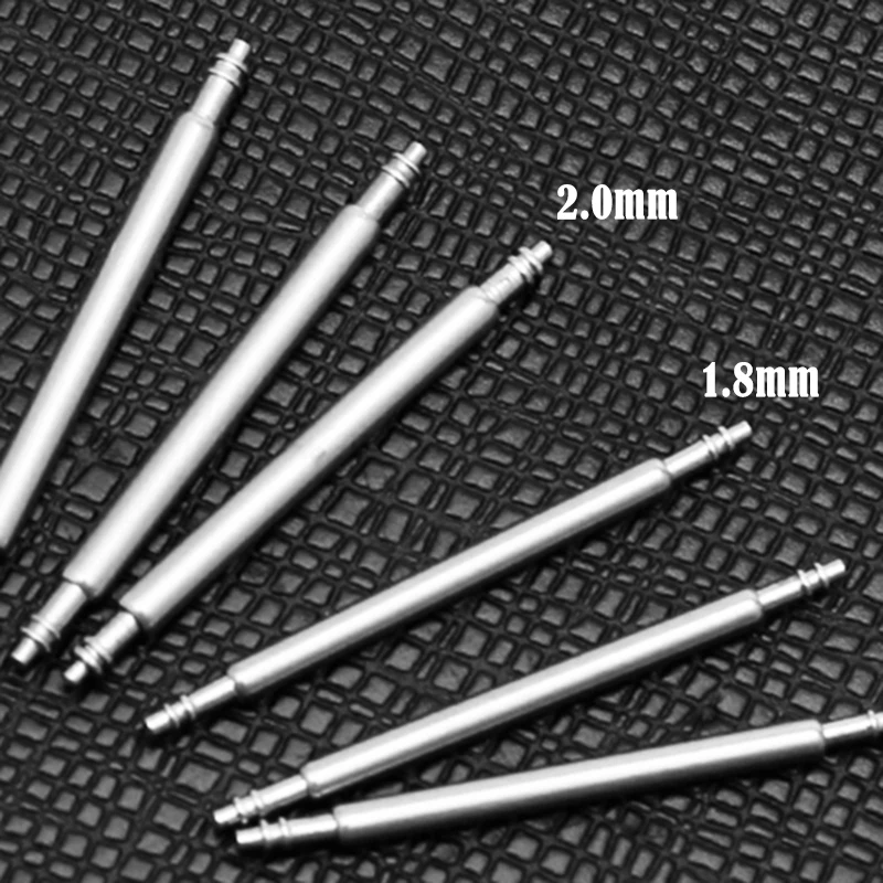 15-Piece Stainless Steel Watch Band Spring Bar Set - 2mm Diameter Pins