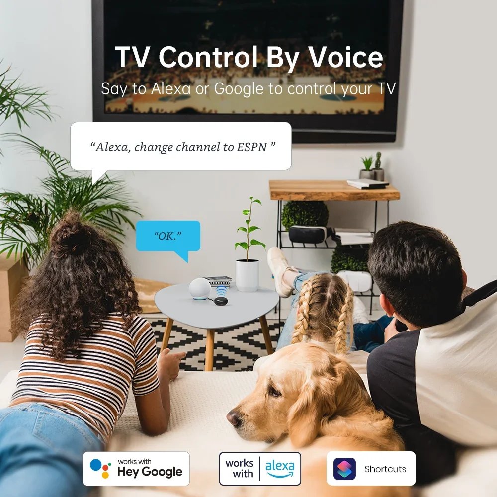 Wireless Remote Controller Smart Universal Remote Control Smart IR Remote Control LinknLink eRemote IR Blaster TV, Aircon, STB-Smart WiFi Universal Remote Control Compatible Home Assistant