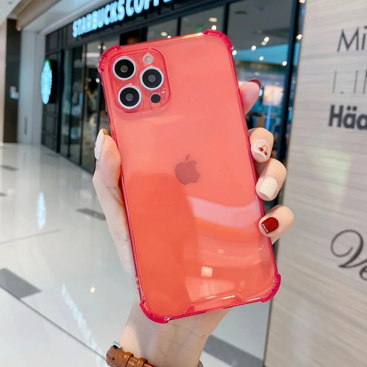 Candy Color Ultra-Thin Airbag Shockproof Transparent Case