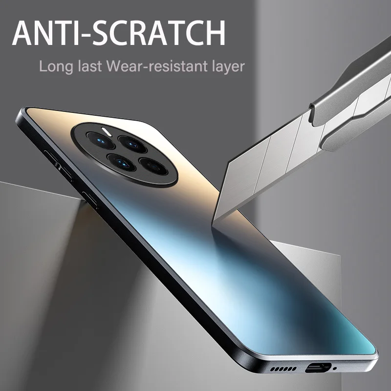 Custodia protettiva rigida in silicone Celular Glitter AG per Huawei Mate 60 50 Pro mate 40 30 pro Pure Matte Frosted_voghion.com