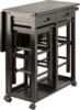 Suzanne 3-PC Set Space Saver Kitchen, Coffee Finish, 29.61x29.13x32.76 2