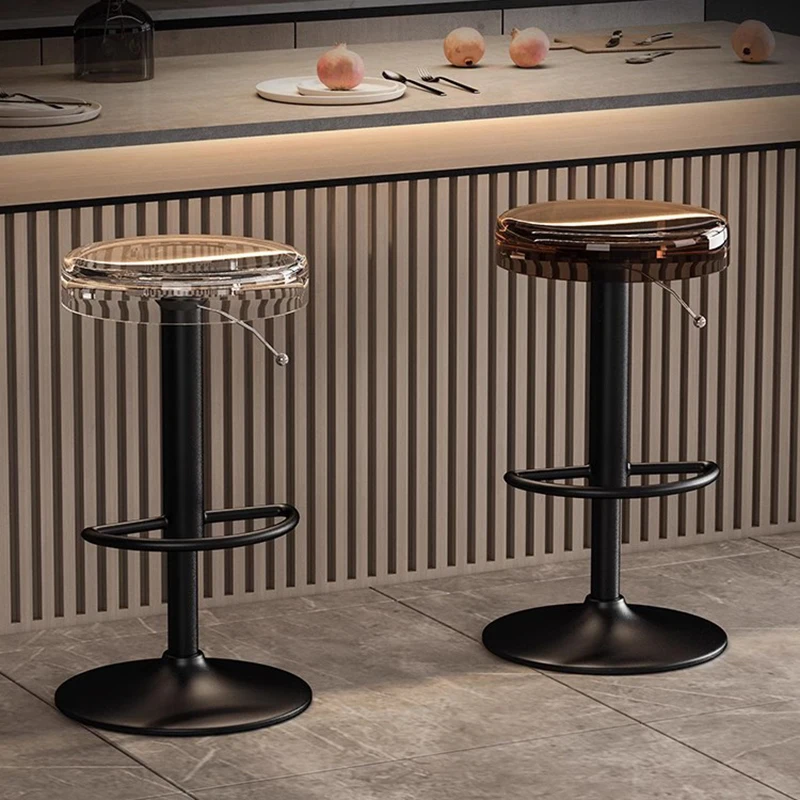 

High Bar Chair Modern Kitchen Luxury Bar Chair Office Nordic Metal Minimalist Lounge Bedroom Tabourets De Bar Decoration