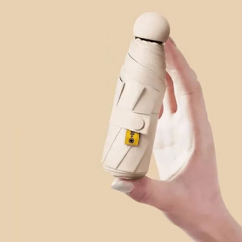 Portable Compact Summer Mini Umbrella: Anti-UV, Windproof, Dual-Use Sunshade & Parasol