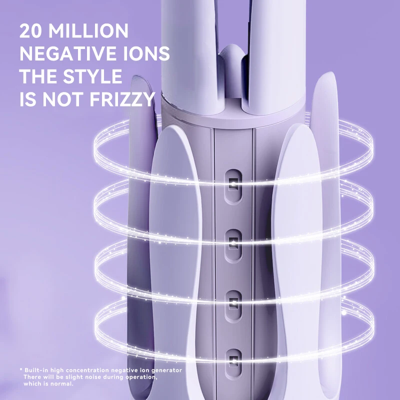 Lena LN-Z3S 32mm Automatic Hair Curler, Negative Ion, 3 Temperature Settings, 25s Fast Heating, Anti-Scald, Portable for Travel