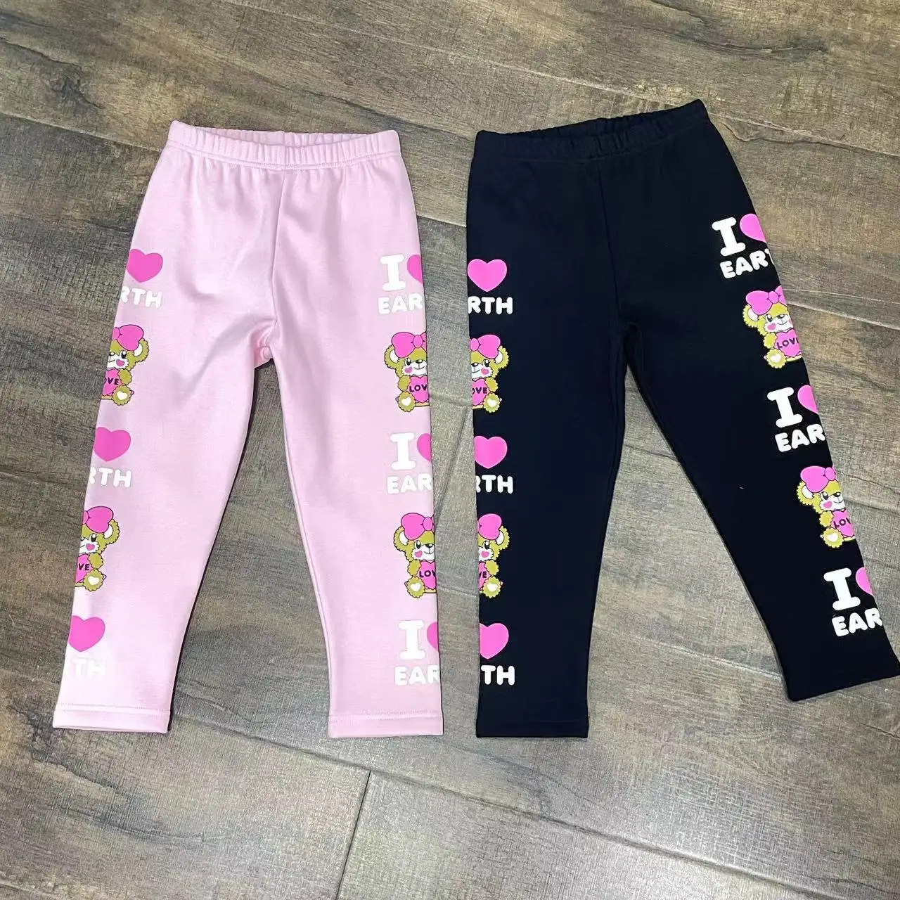 

Sweet Cute Leggings for Girls Cartoon Print Foreign Leggings for Little Girls Baby Trousers