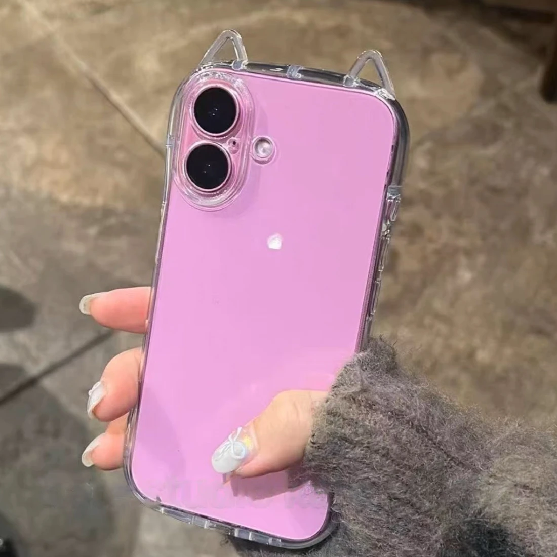 รูปสินค้า เคสใส 3 มิติ ลายแมวน่ารัก ป้องกันกระแทก