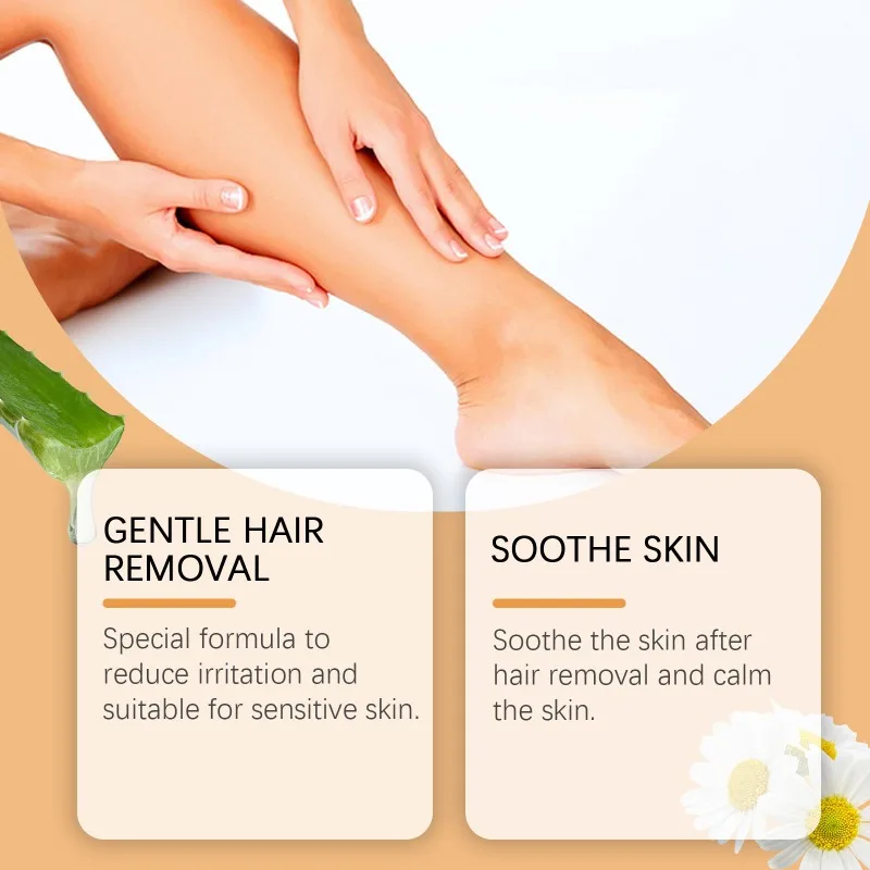 60 Seconds Upper Lip Hair Removal Cream Fast Gentle Removal Skin Whitening Facial Body Painless Hair Removal for Face and Body 2
