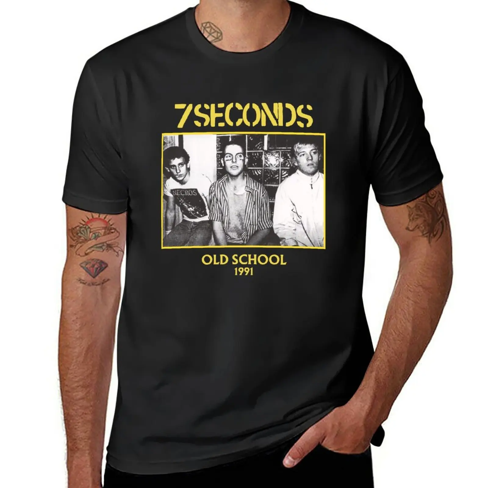 

New 7SECONDS T-Shirt sweat shirts kawaii clothes t shirts for men graphic