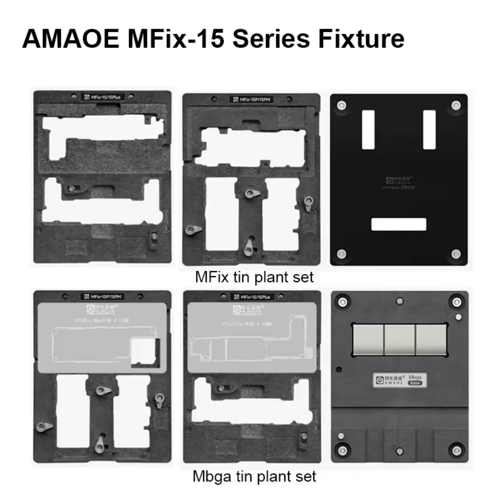 AMAOE MFix 중간층 BGA 주석 도금 플랫폼, 아이폰 17 Pro Max 16Plus 휴대폰 메인보드 PCB CPU 수리용
