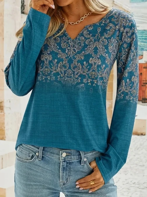 Рисунок 3 - Женский свободный пуловер с принтом