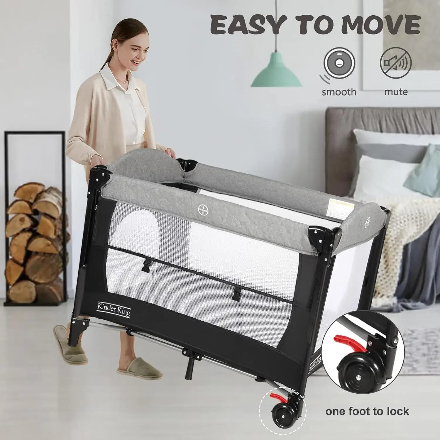 4-in-1 Portable Nursery Center 5