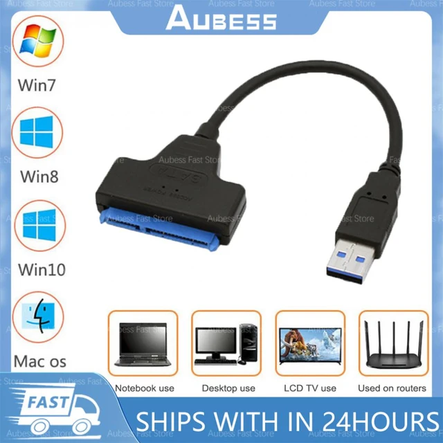 Câble adaptateur USB 3.0 à SATA haut débit Câble disque dur USB à SATA