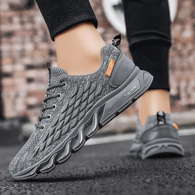 Zapatillas deportivas informales para Hombre, zapatos deportivos con suela  duradera, a la moda, de malla transpirable, novedad de 2023 - AliExpress