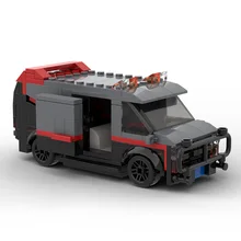

MOC Modular A-Team GMC Vandura Van Trucks Cars 20604 Model Building Blocks Corvetted C4 Bricks Educational Children's Toys Gifts