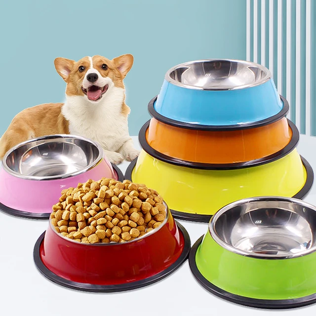Non-Slip Dog Bowls For Small Medium Large Dog Feeder Bowls And