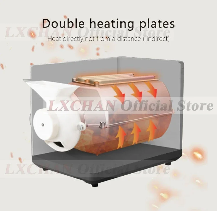 Coffee Bean Roaster Automatic Household Roasting Machine Grain Dryer Roaster Sesame Cocoa Multifunction Roasting Maker