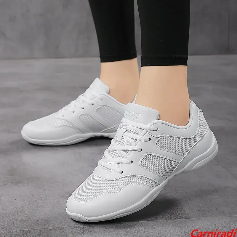 High Quality Lightweight Cheerleading Dance Shoes Girls Boy Summer Training Fitness Sneakers Kids Children Soft Gymnastics Shoes 4