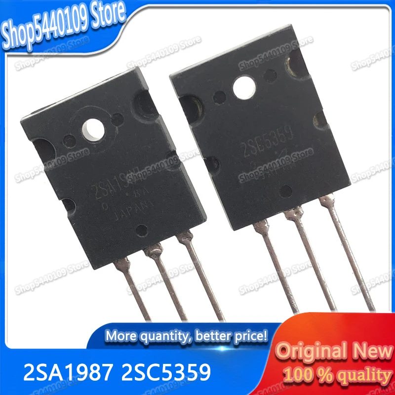2SA1987-O 8個+2SC5359-O 8個 東芝 トランジスタ 計16個 10pairs 2sa1987 To-3pl 2sc5359 To3pl 1987 5359 15a 230v Npn