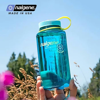 Nalgene-스포츠 넓은 입 물병, 야외, 여행, 하이킹, 휴대용 물병, 500ml, 1000ml