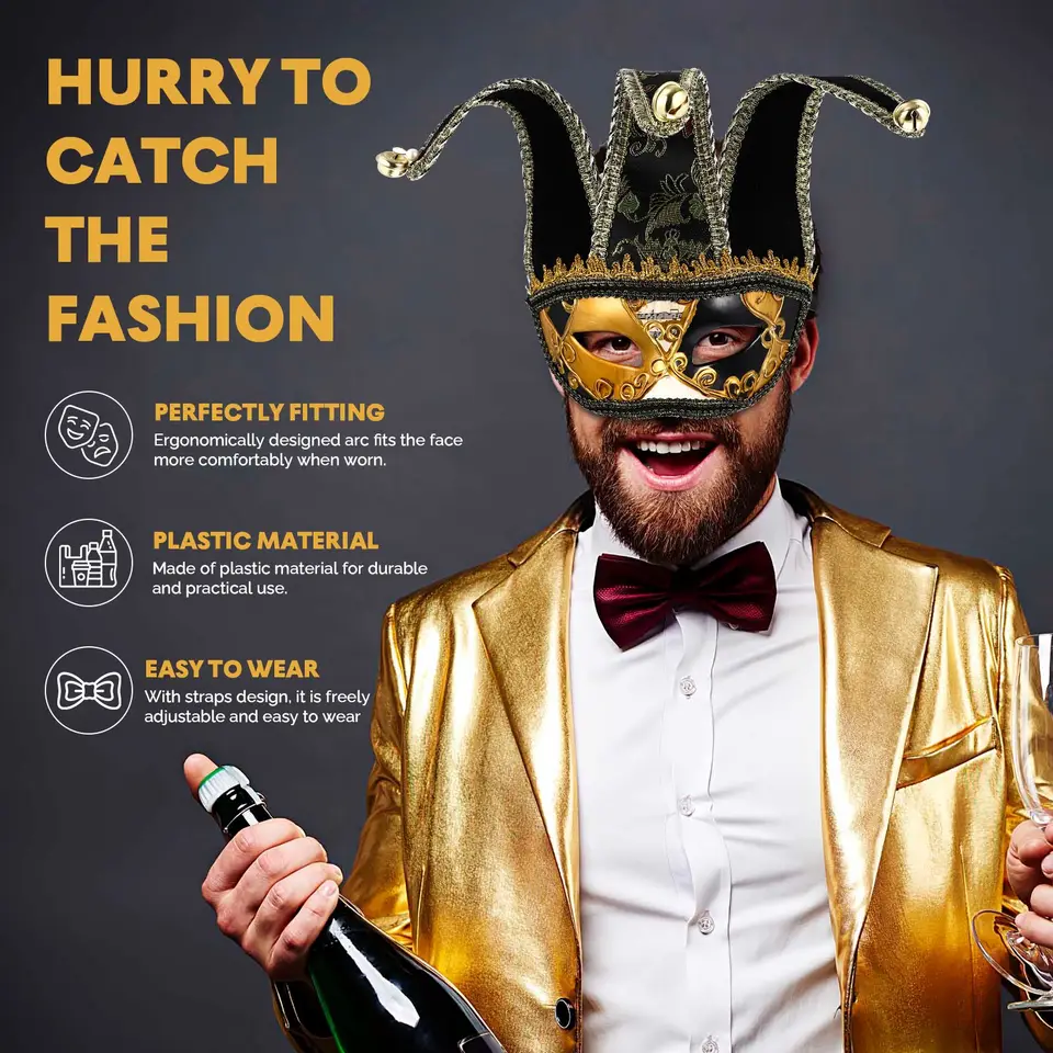 ✨人気商品✨メンズ ベネチアン マスカレード マスク ハロウィン 仮装 Amazon.co.jp: ベネチアンマスク 仮面 舞踏会 コスプレ 仮装
