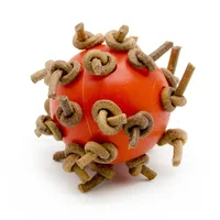 Bird Ball Chew Toy with Knots 4cm Dia Foot Toy Suitable for Amazon Parrot African Grey Cockatoo Pet Supplies 1