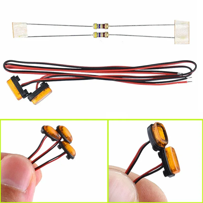 CGRC Luci LED Laterali Per Tamiya RC 1/14 Scania 770S VOLVO MAN – Set Fari Posizione
