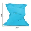 Bean Bag Cover Washable Solid Color 100x140cm Lazy Sofa Slipcover Laze Sofa Protector Slipcover (Sofa Not Included) Home Decor 6