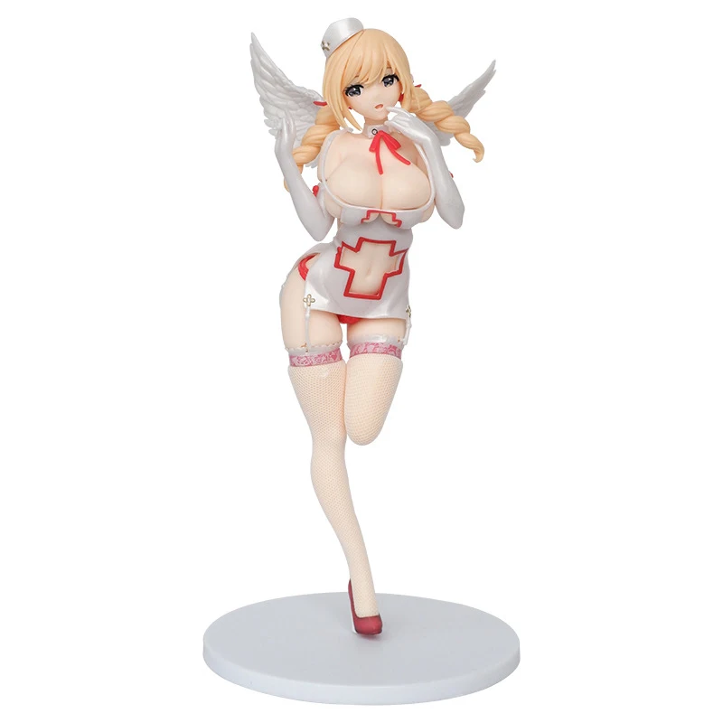 

26cm Anime Sexy Girl Action Figure Angel Beautiful Girl Nurse Removable Sexy Girl Figurine PVC Collectible Model Doll Toy