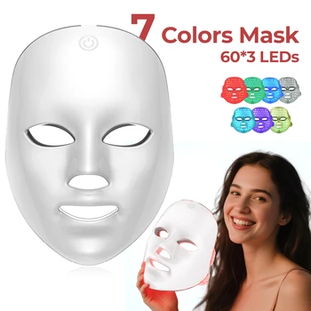 Wireless LED Mask 7 Color LED Face Mask Photon Skin Firming Anti Aging Rejuvenation Beauty Mask Machine 1