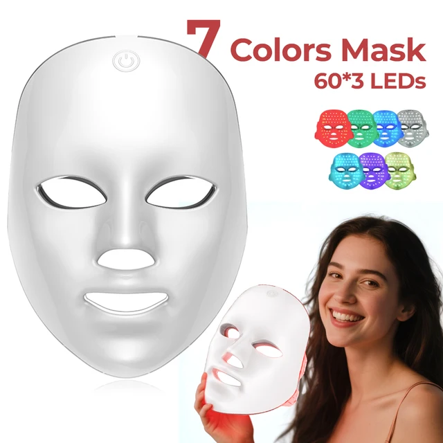 Wireless LED Mask 7 Color LED Face Mask Photon Skin Firming Anti Aging Rejuvenation Beauty Mask Machine 1