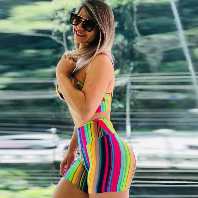 Streetwear Shorts Woman Summer Clothes Harajuku Fashion Cycling Hot Pants Fitness High Waist Ladies Push Up Women's Gym Shorts