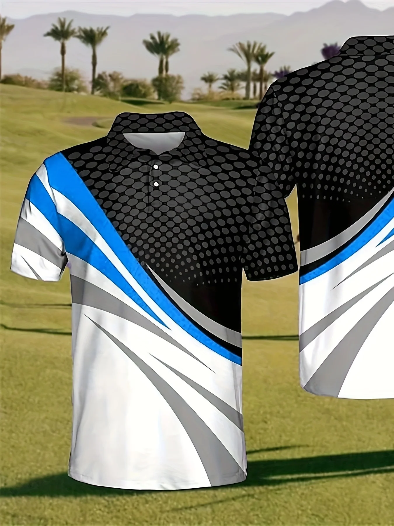 Summer T Shirts for Men 2024 Short Sleeve Men's Clothing Collar 3D Printing Plain Shirt Striped Polo Tees Fashion Pullover Tops 13 S0a77c3a6c12a45368cde514ce08dc416f