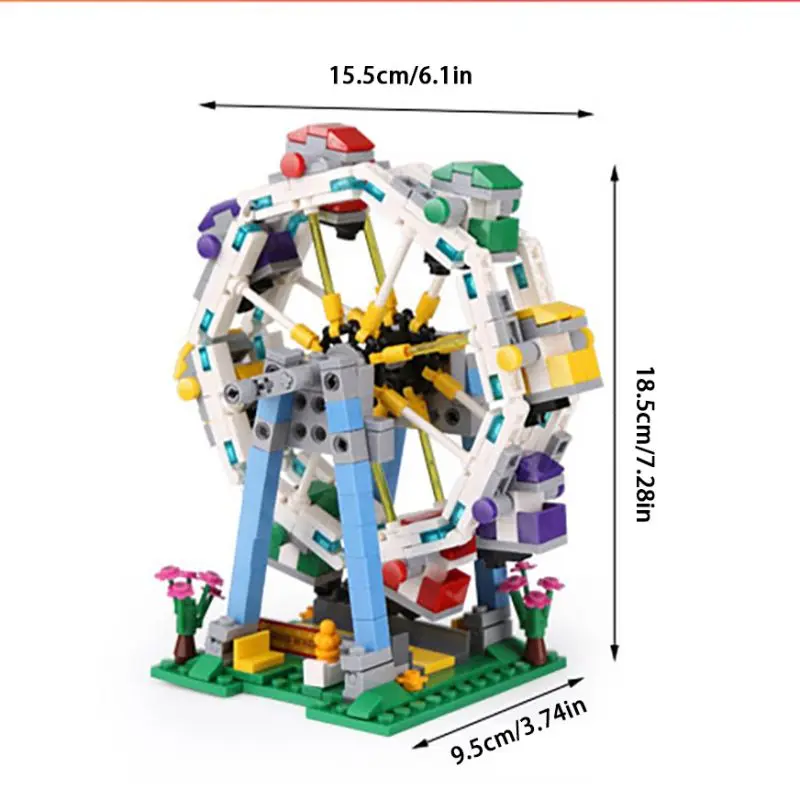 Mini Park rozrywki klocki do budowy diabelski młyn klocki karuzela Model statek piracki duże kołyszące się klocki do samodzielnego montażu 20 S0a77d935ab55411b95d04470b5a91227E Mini Park rozrywki klocki do budowy diabelski młyn klocki karuzela Model statek piracki duże kołyszące się klocki do samodzielnego montażu