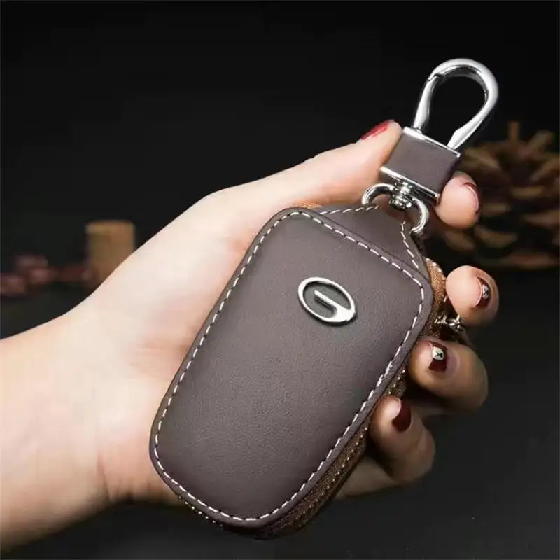 

Funda de cuero para llave de coche, accesorios de Metal para Kia, Cadenza, Telluride, Niro, PHEV, Seltos, Soul Sportage