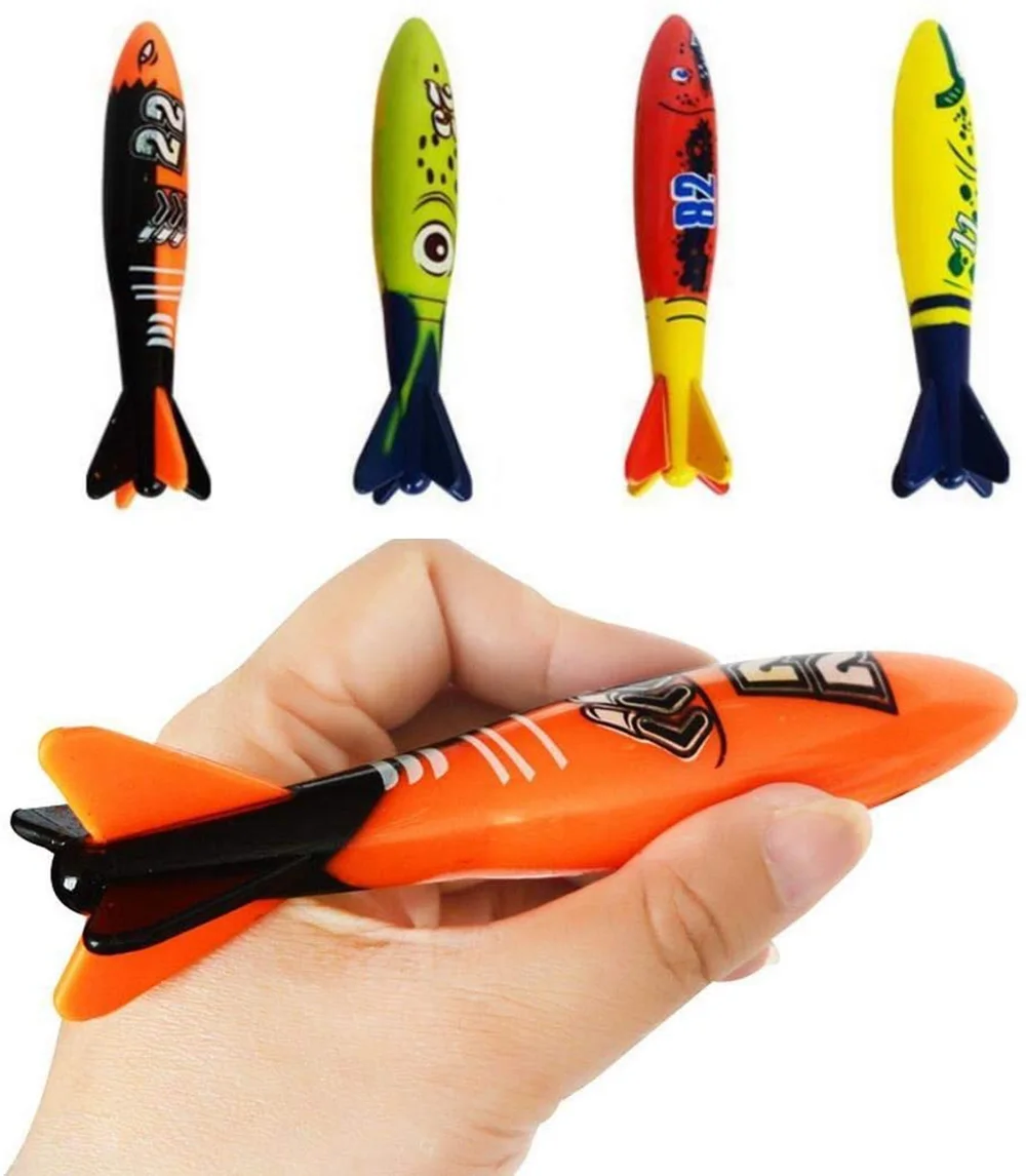 Summer Diving Toys Torpedos Octopus Diving Fish Ring Swimming Pool Water Games Training Gift Set Toys For kids swimming toys
