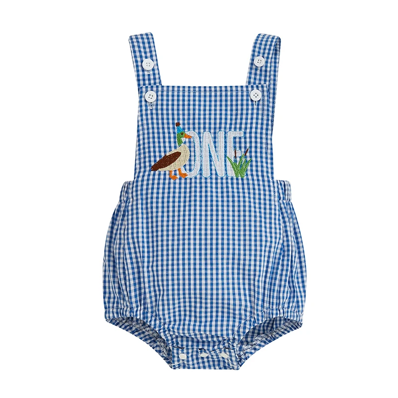 Duck themed birthday romper image 9